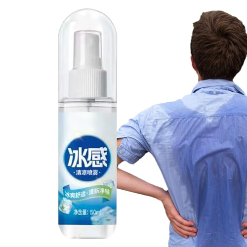 Hydrating Cooling Body Spray - Cooling Body Mist, Hydrating Solution | Long Lasting Refreshment, Cooler Moisturizing Skin Care Solution, Infused Perfume Hair/skin Spray for Women/Men