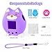 Silicone Case for Tamagotchi Paradise Accessories - 2Pcs Screen Protector with Soft Stand Up Cover Carrying Lanyard and Knob Cover for Tamagotchi Paradise Sleeve Toy (Purple)