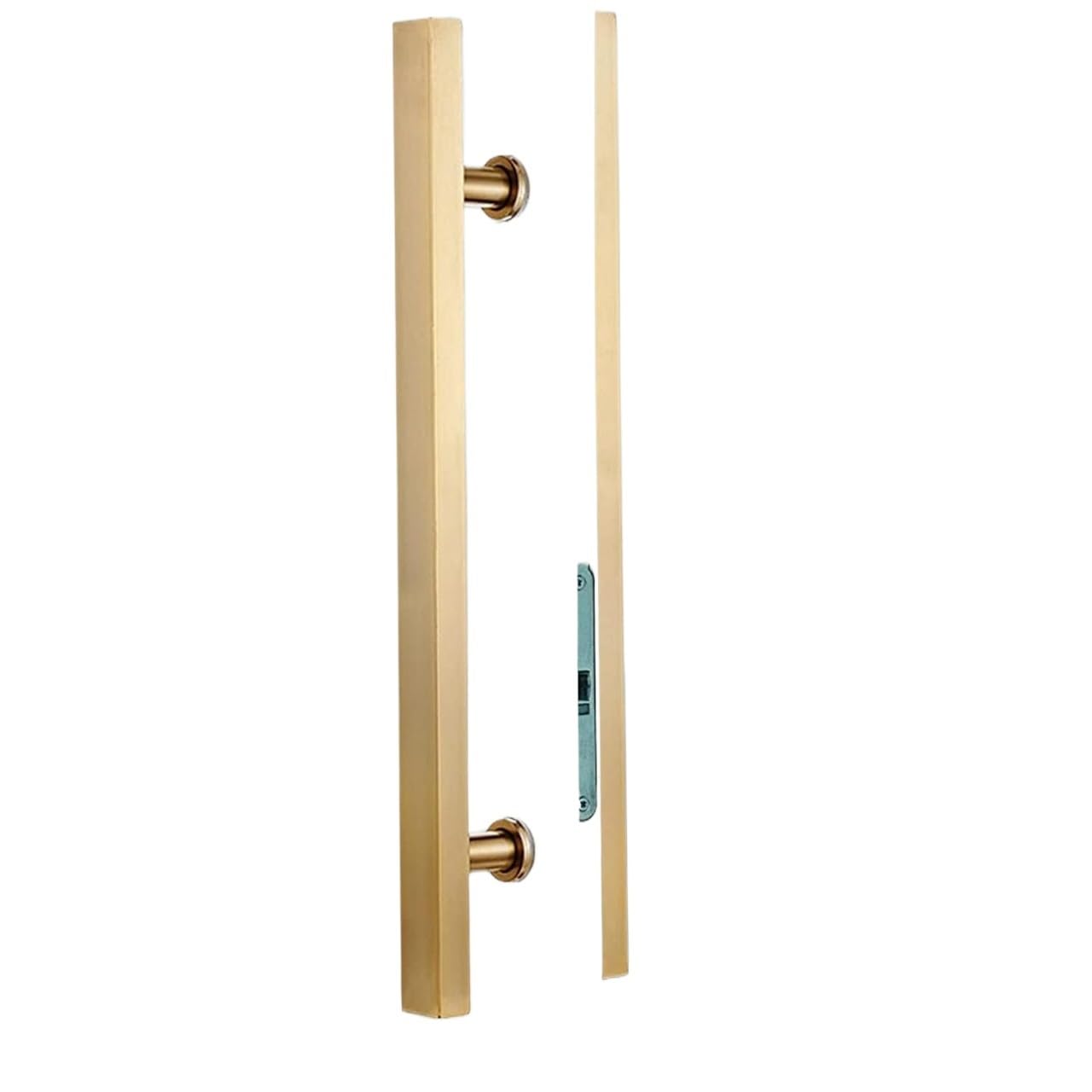 Niusabou D Oor Handle Barn, Stainless Steel Woo Glass Barn Oor Push Pull Handle Multiple Sizes(Length 100Cm(39.5Inch))