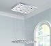 Saint Mossi Modern K9 Crystal Raindrop Chandelier Lighting Flush Mount LED Ceiling Light Fixture Pendant Lamp for Dining Room Bathroom Bedroom Livingroom 9 GU10 Bulbs Required H47" X W24" X L24"
