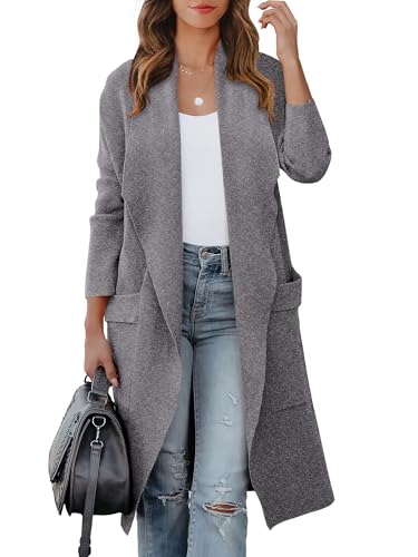 ANRABESS Women's Long Cardigan Sweater 2025 Fall Fashion Casual Oversized