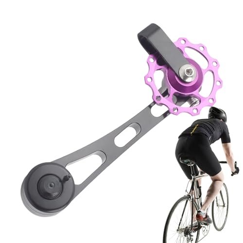 Tendeur de chaîne monovitesse anti-saut pour la conversion de pignon fixe