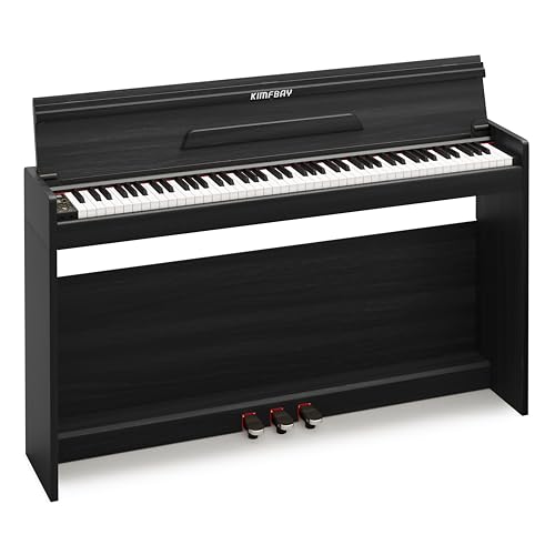 Amazon | KIMFBAY 電子ピアノ 88鍵盤 木製スタンド ピアノ ハンマー