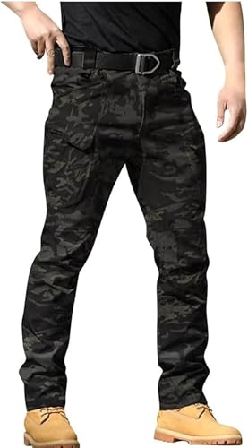 Clovetrend - Tactical Waterproof Pants, Tactical Cargo Pants for Men Outdoor, Tactical Hiking Pant with Pockets
