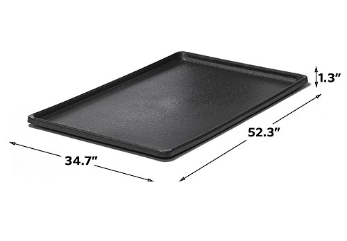 Image of MidWest Homes for Pets 54-Inch Replacement Pan, Measures 52.3 x 34.7 x 1.3 Inches, Universal Leak-Proof Tray for Dog Crates & Multi-Purpose Use, Fits Most Standard 54 inch Wire Crates
