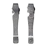 Donk! 2 Pak Pocket Clips for Leatherman Wave, Wave Plus+, Surge & Charge AL, ALX, Ti, XTi - Titanium TC4 - Custom Designs - Quick Release - Extra Carry Options 'Chrono & Norwegian Wood'