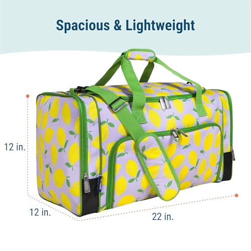 Image of Wildkin Kids Weekender Duffel Bag - Carry-On Size for School, Travel, & Sleepovers