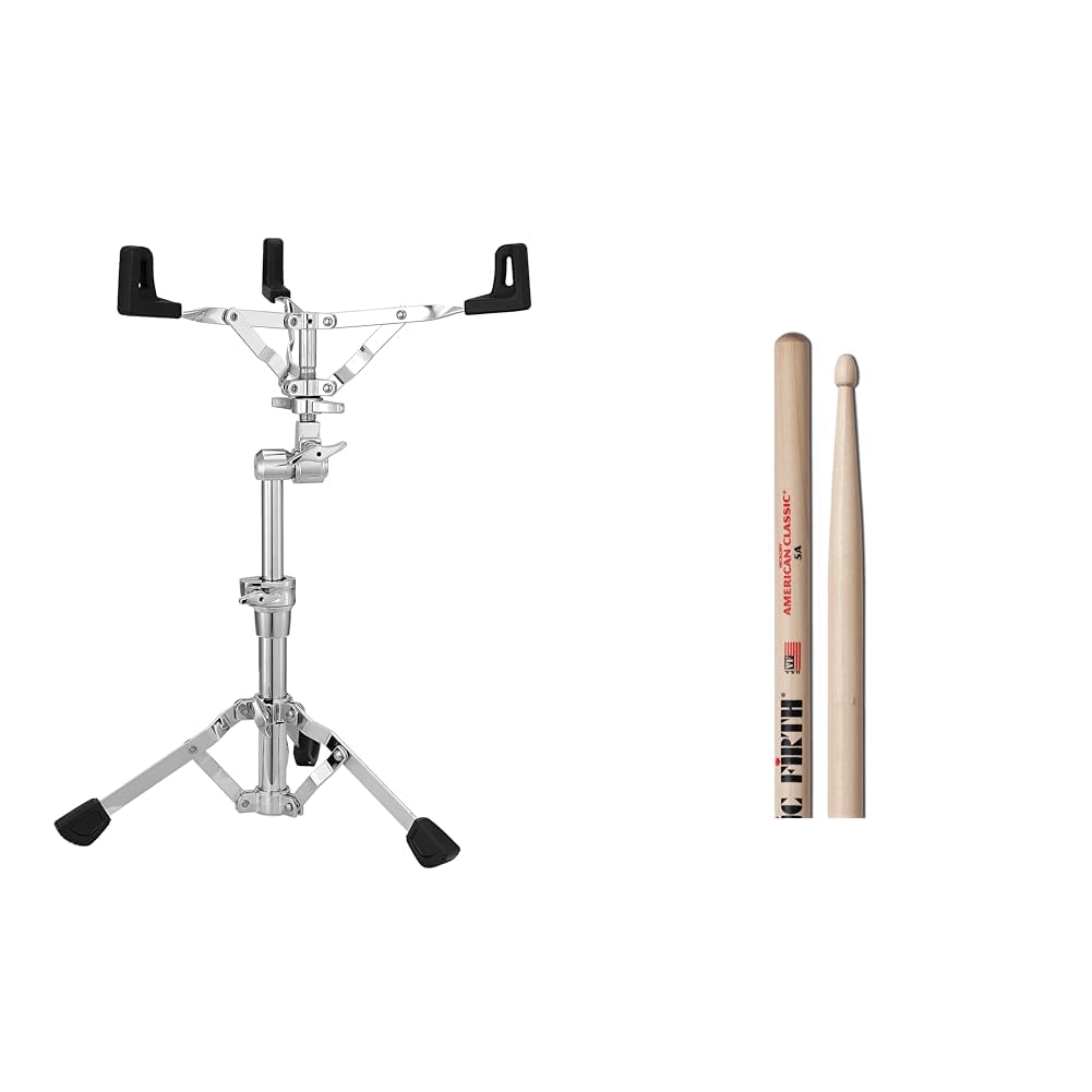 PearlSnare Drum Stand (S930S) and Vic Firth 5A Drum Sticks Bundle
