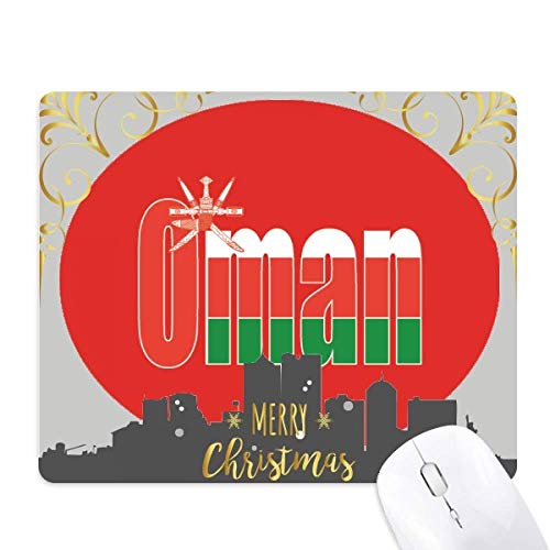 Tapis de souris Oman caoutchouc drapeau pays pour ordinateur portable