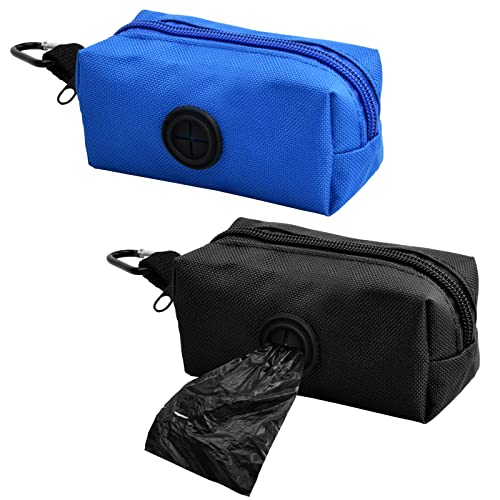 Laughhe Dispensador Bolsas Caca Perro 2 Piezas, Porta de Bolsas de Caca de Perro con Clip de Carabinas, Liviano y Duradero para Amantes de las Mascotas Caminando, Corriendo o Senderismo Cover