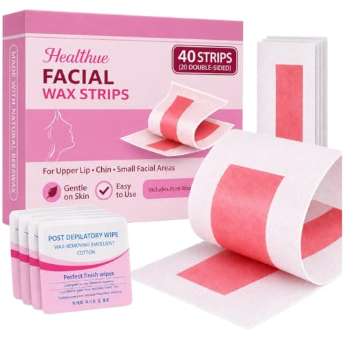 Wax Strips for Face Hair Removal, Cold Face Wax Strips for Upper Lip & Chin