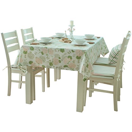 Nappe ronde de salon en lin jacquard anti-rayures pour table