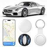 GPS Tracker per Auto, Nuovo Magnetico Nascosto Localizzatore Gps Senza SIM, GPS Auto Localizzatore Compatibile con Android e iOS, Posizionamento Globale, per Bambini, Auto, Animali Domestici- bianco