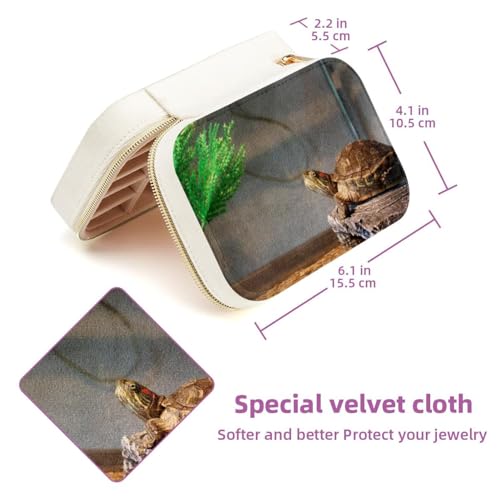 Boîte à bijoux de voyage velours contre les colliers emmêlés