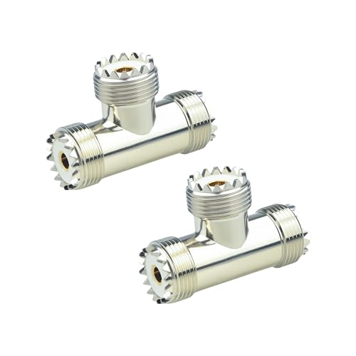 Adaptateur SO239 triple UHF femelle pour eviter les pertes de signal RF en T