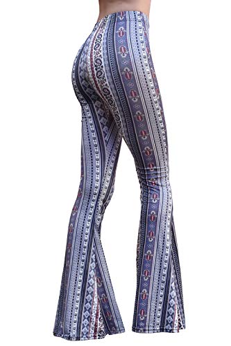 Daisy Del Sol High Waist Comfy Stretch Boho 70s Bell Bottom Fit to Flare Lounge Yoga Pants2