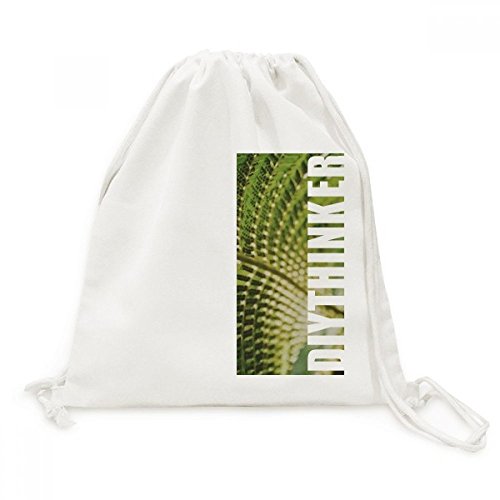 Sac cordon Toile Nature avec photo de feuilles par DIYthinker