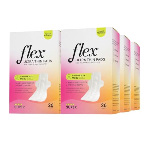 Image of Flex Ultra Thin Pads Super with Wings (6-Pack, 156 Pads Total)