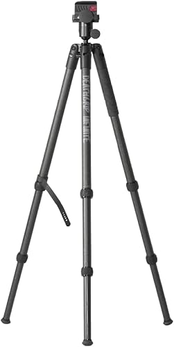 BOG DeathGrip Aluminum Tripod with Durable Frame, Lightweight, Stable Design, Bubble Level, Adjustable Legs, Shooting Rest, and Hands-Free Operation