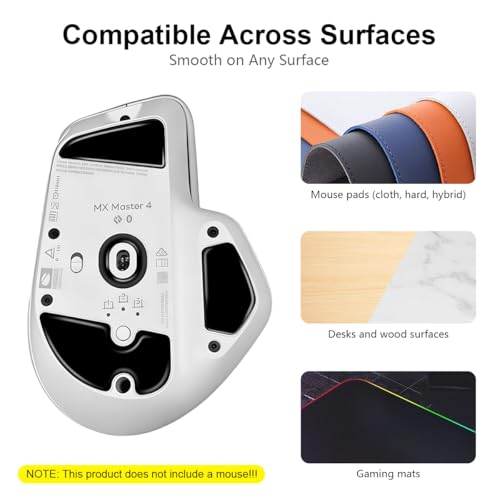 Image of ZORBES Compatible with Logitech MX Master 4, Gaming Mouse Grips Pre-Cutted Self-Adhesive Mouse Grip Tape Sweat-Proof Fashion Embossed Skin Protector, Sweat-Resistant, Peel and Stick