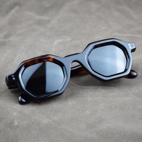 Retro Solid Polarized Square Acetate Vintage Spring Hinges Sunglasses Eyeglasses Frames Unisex for Men Women2