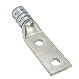 Panduit LCD6-38D-L Code Conductor Copper Compression Lug, 2 Hole, #6 AWG, 3/8-Inch Stud, 1-Inch Hole Spacing