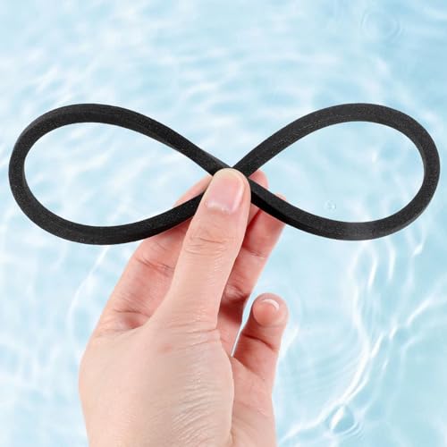 Lnngub 5 Stück schwimmende Ringe für Aquarienpflanzen, 5 Größen, Schwarz, zum Halten oder Trennen von schwimmenden Pflanzen (20/17/14/11/8 cm)