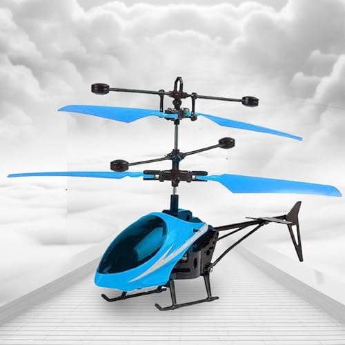 Image of ToyMagic Remote Control Helicopter with Hand Gravity Sensor USB Charging Helicopter Toy| 3D Light & Safety Sensor for Kids Age 4+ Years Indoor and Outdoor Sport Toy, Color May Vary