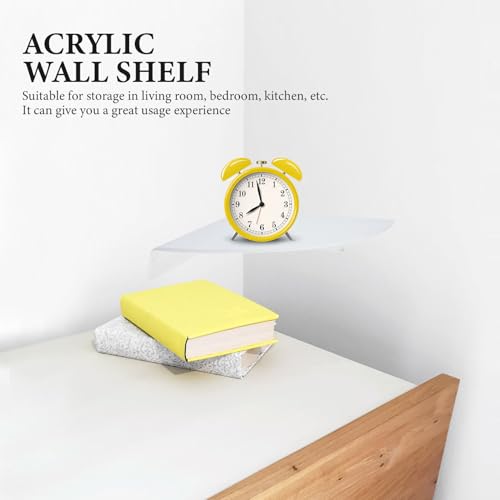 Étagères d'angle en acrylique blanc de qualité supérieure pour hôtellerie