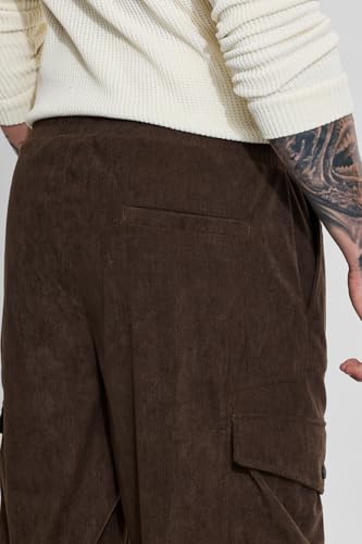 Image of SNITCH Men's Relaxed Fit Mid Rise Cargo Pant