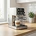 Imagen de Cafetera Espresso 20 Bares Semiautomatica Cappuccino Latte Thermoblock Pantalla Tactil Vaporizador Leche Deposito 1L Portafiltros Molido Frio Caliente Acero Inoxidable Calientatazas Goteo Doble Salida