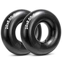20x8.00-8 Schlauch mit TR13 geradem Ventil, 18x8.50-8 18x9.50-8 18x6.50-8, 18x7.50-8 20x8-8, 20x10.00-8, 20x10-8 Universal Fit Schlauch für für Aufsitzmäher Rasentraktor Traktor schwere Wagen 2 Stück