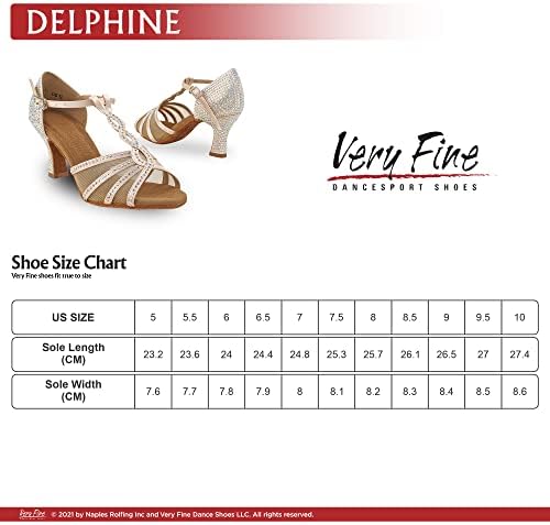Very Fine Womens Dance Shoe Delphine Ballroom Latin Salsa Tango Cha Cha Waltz Flesh Satin 2.5" Heel 9 M | Image 6