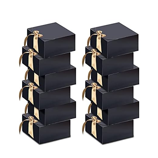 HUAPRINT Gift Boxes with Lids,Black Gift Boxes 8x8x4inches,Bridesmaid Proposal Box,12 Sets,Kraft Paper Gift Boxes for Wedding,Packaging,Present,Birthday,Cupcake Boxes,Crafting