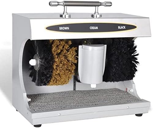 Automatic Shoe Polisher Machine, Hands-Free Horizontal Induction Cleaning for Effortless Shine, Commercial Grade Shoe Polishing Equipment (A)