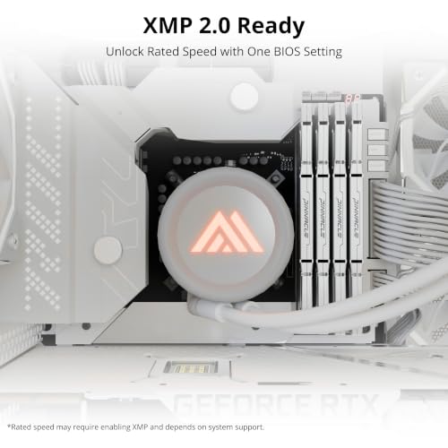 Image of Timetec Pinnacle Konduit 16GB KIT(2x8GB) DDR4 3200MHz PC4-25600 CL16-18-18-38 XMP2.0 Overclocking 1.35V Compatible for AMD and Intel Desktop Gaming PC Memory Module RAM - White