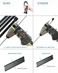 HS Grandes fermetures à glissières extra-lourdes 16 1 cm 200 Livrets à usage extérieur UV Câblodistribution de preuve large,Gian Long Wire Ties,20 Boîte noire