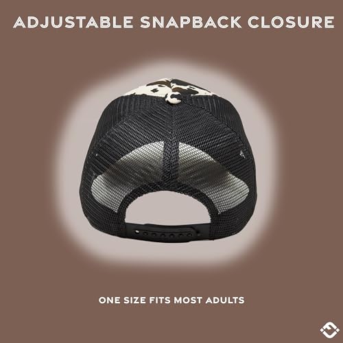 Image of Funky Junque Foam Trucker Hat, Trucker Hats for Women & Men - Blank Adjustable Snapback Mesh Back Baseball Cap
