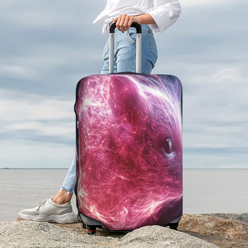 The Glowing Hedgehog Durable Luggage Cover Suitcase Protector Anti-Scratch Luggage Cover Fits 18-32inch Luggage, Black, Small3