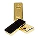 ZAHEPA Pack of 3 Fake Gold Bar Paperweights for Office Desk – Luxury Gift for Men & Women, Stylish Birthday & Anniversary Present, Elegant Jewelry Shop Decor (3.15