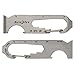 Nite Ize KMTP-11-R3 DoohicKey 6X Key Chain Multi Tool, Stainless Steel 6-in-1 Multi Tool with Bottle Opener, Paint Scraper, + Carabiner Clip