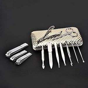 10 Piece/Set Manicure Pedicure Clippers Kit Nail Care Set Cutter Cuticle Clippers Kit Case Nail Clipper Set