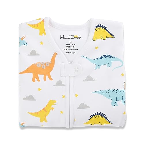 Image of Mama Cheetah Toddler Sleep Sack with Feet 4T-5T, 1.0 TOG Organic Cotton Baby Wearable Blankets with Legs, Baby Sleeping Bag for Walkers, Early Walker X-Large