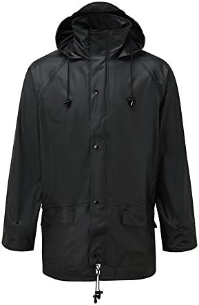 Fort Airflex Breathable Waterproof Jacket, Size 2XL, Black, 100% Waterproof EN343 3:2, Breathable & Windproof Farming Jacket