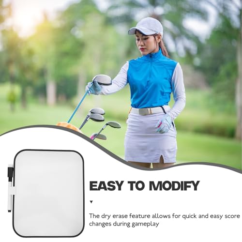 Pizarra para marcación de golf DOITOOL doble cara blanca miniatura 3