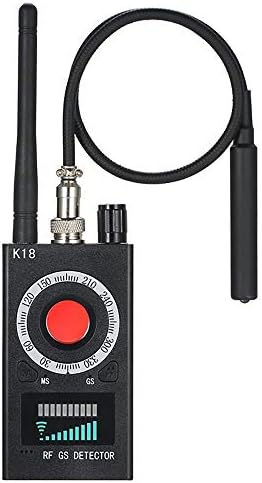 K18 Anti Spy Bug RF and Hidden Camera Detector Scanner - Wireless GPS Tracker and Listening Device Finder
