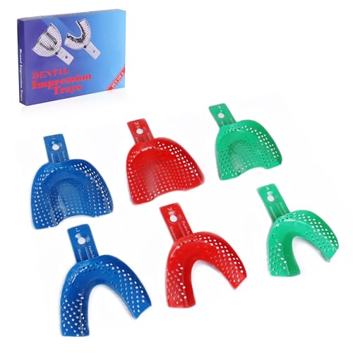 Disposable Anodontia #1 Upper Large Perforated Impression Trays, Purple, 12/Pk