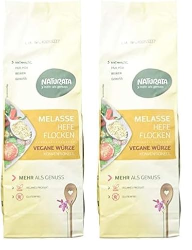 Naturata Melasse-Würzhefeflocken, 200g (Packung mit 2)