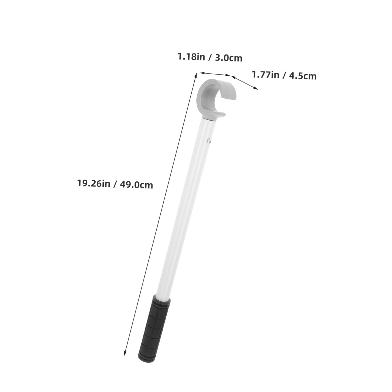 HOODANCOS Adjustable Window Pull Rod Tool Aluminum Alloy Extendable Shade Opener for Cordless Blinds and Awnings Ergonomic Handle for Effortless Operation and Multiwindow Use