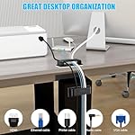 XHF 50 PCS Self Adhesive Cable Clips(L) Black,Wire Clips Cable Management Wire Organizer Cord Holder for Under Desk, Car, Wall, TV PC Ethernet Cable - Image 5